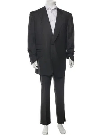 Pre-owned Tom Ford Wool Overcoat In Gray