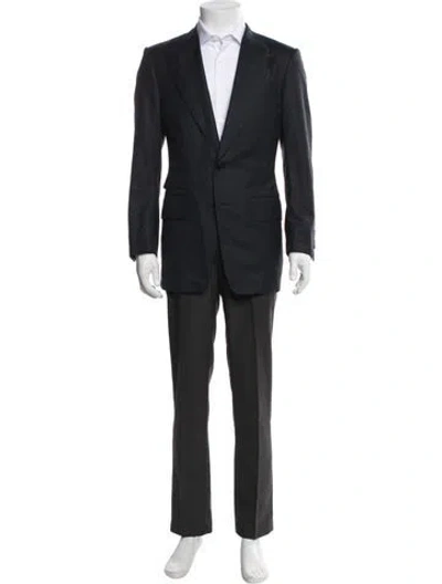 Pre-owned Tom Ford Wool Overcoat In Gray