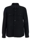 Tom Ford Button-up Cashmere Overshirt In Black