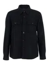 Tom Ford Button-up Cashmere Overshirt In Blue
