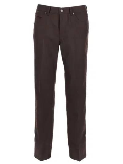 Tom Ford Wool Pants In Brown