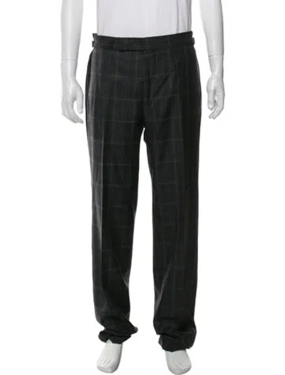 Pre-owned Tom Ford Wool Pants In Gray