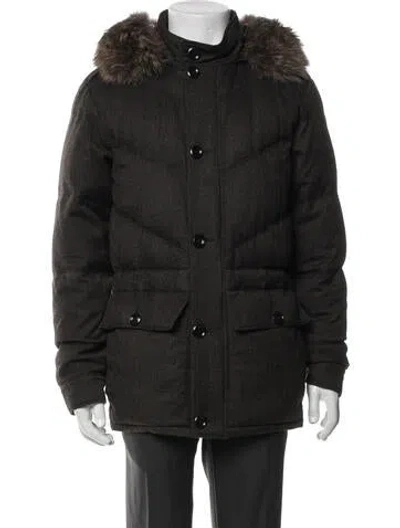 Pre-owned Tom Ford Wool Parka In Black