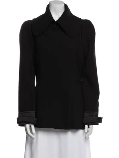 Pre-owned Tom Ford Wool Peacoat In Black