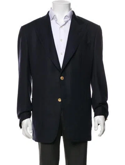 Pre-owned Tom Ford Wool Peacoat In Black
