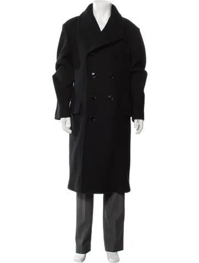 Pre-owned Tom Ford Wool Peacoat In Black