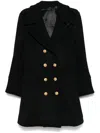 Tom Ford Wool Peacoat In Black