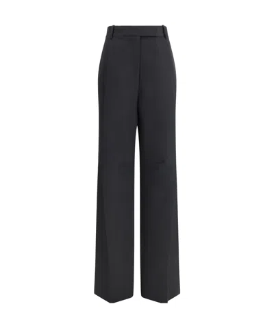 Tom Ford Wool Pleated Trousers In Black