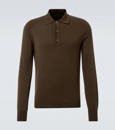 Tom Ford Polopullover Aus Wolle