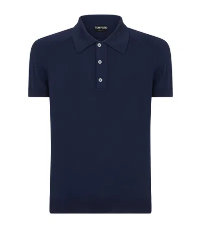 TOM FORD WOOL-BLEND POLO SHIRT