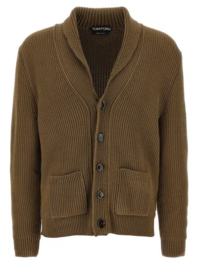 TOM FORD TOM FORD WOOL SILK CARDIGAN