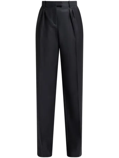 Tom Ford Pleat-detail Tailored Trousers In Black