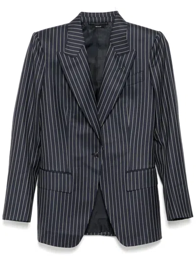 TOM FORD TOM FORD WOOL SINGLE-BREASTED BLAZER JACKET