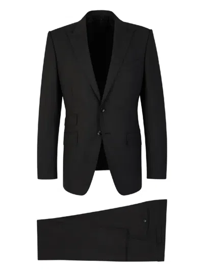 Tom Ford Tailored Wool Suit In Black