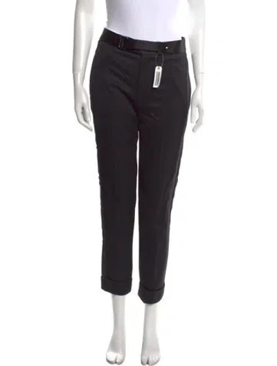Pre-owned Tom Ford Wool Skinny Leg Pants In Black