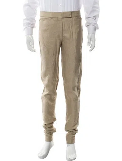 Pre-owned Tom Ford Wool Skinny Leg Pants In Neutral