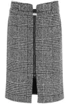 Tom Ford Virgin Wool Skirt With Prince Of Wales Motif