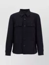 Tom Ford Button-up Cashmere Overshirt In Black