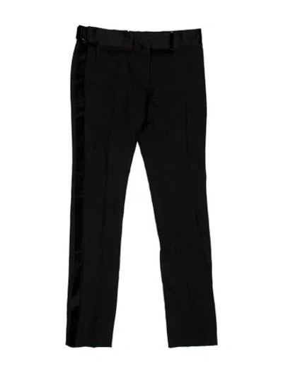 Pre-owned Tom Ford Wool Straight Leg Pants In Black
