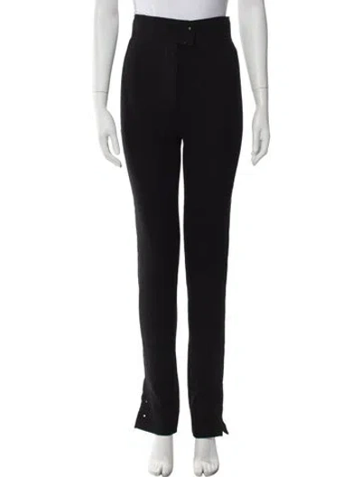 Pre-owned Tom Ford Wool Straight Leg Pants In Black