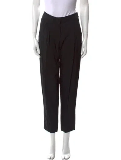 Pre-owned Tom Ford Wool Straight Leg Pants In Black
