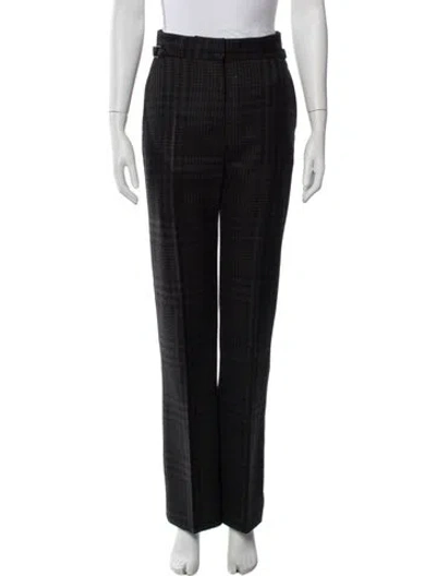 Pre-owned Tom Ford Wool Straight Leg Pants In Black