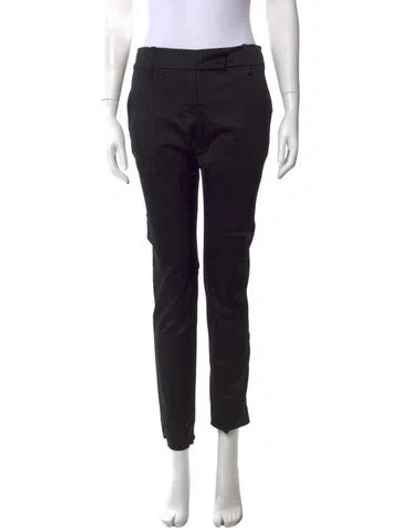 Pre-owned Tom Ford Wool Straight Leg Pants In Black