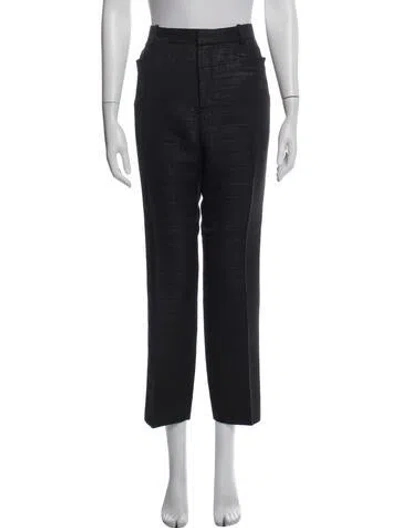 Pre-owned Tom Ford Wool Straight Leg Pants In Blue