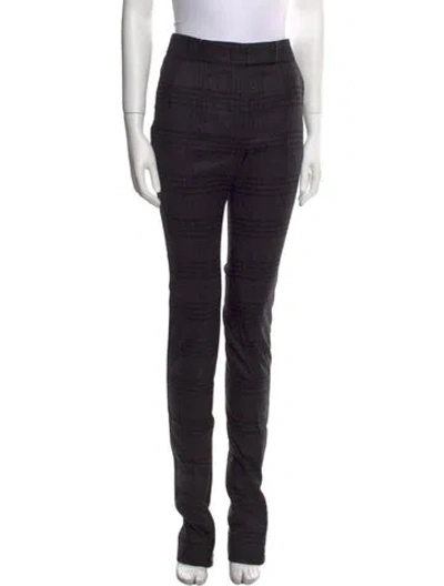 Pre-owned Tom Ford Wool Straight Leg Pants In Gray