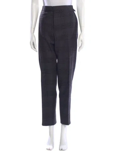 Pre-owned Tom Ford Wool Straight Leg Pants In Gray