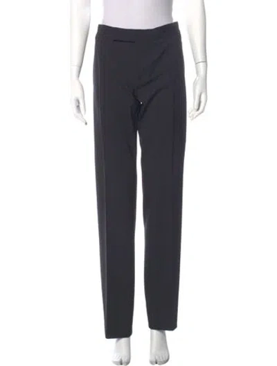 Pre-owned Tom Ford Wool Straight Leg Pants In Gray