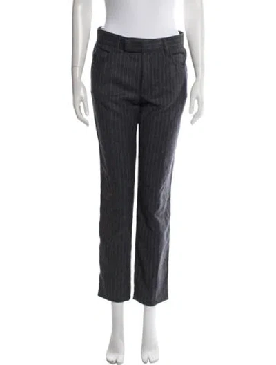 Pre-owned Tom Ford Wool Straight Leg Pants In Grey