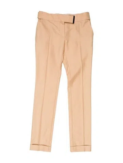 Pre-owned Tom Ford Wool Straight Leg Pants In Neutral
