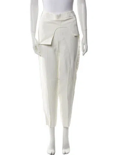Pre-owned Tom Ford Wool Straight Leg Pants In Neutral