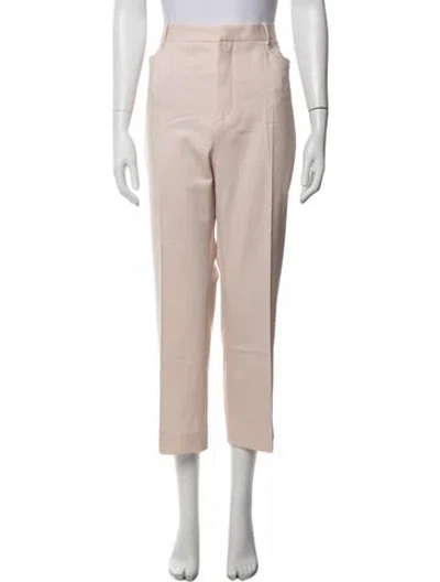 Pre-owned Tom Ford Wool Straight Leg Pants In Pink
