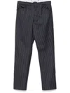 Tom Ford Striped Wool Trousers Featuring Pockets