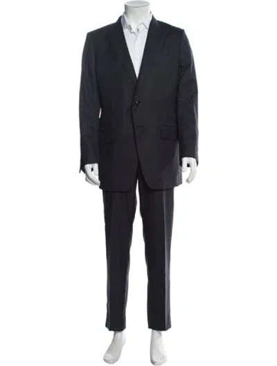 Pre-owned Tom Ford Wool Suit In Blue