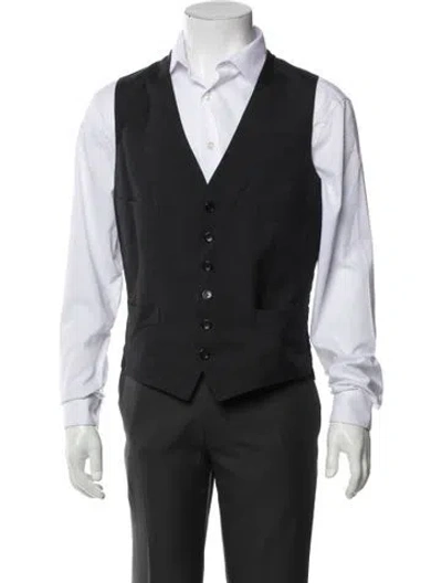 Pre-owned Tom Ford Wool Suit Vest In Black