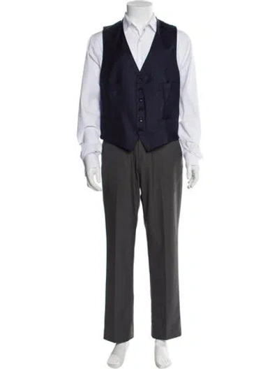 Pre-owned Tom Ford Wool Suit Vest In Blue