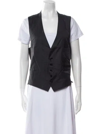 Pre-owned Tom Ford Wool Suit Vest In Gray