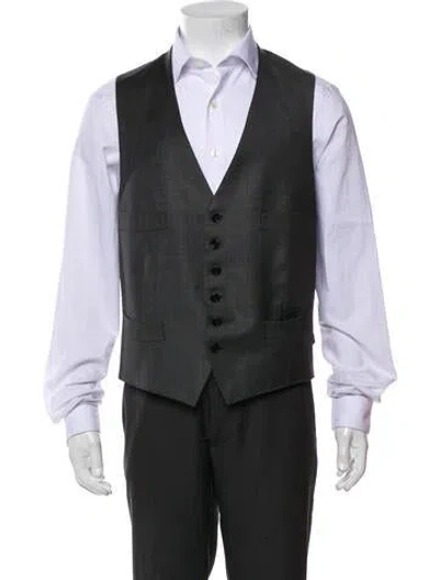 Pre-owned Tom Ford Wool Suit Vest In Gray