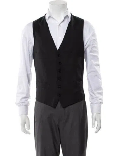 Pre-owned Tom Ford Wool Suit Vest W/ Tags In Black