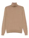 Tom Ford Beige Wool Turtleneck Sweater