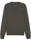 Tom Ford Wool Sweater In Green