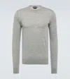 Tom Ford Wool Sweater In Light Grey