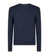Tom Ford Wool Sweater In Navy