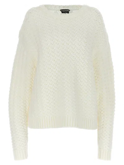 Tom Ford Wool Sweater Sweaters And Cardigans White