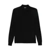 Tom Ford Men Fine Gauge Pure Wool Ls Polo In Black