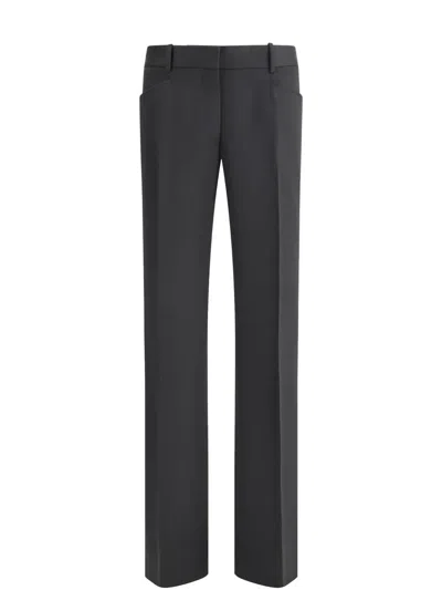 Tom Ford Light Grain De Poudre Tailored Low Waist In Black