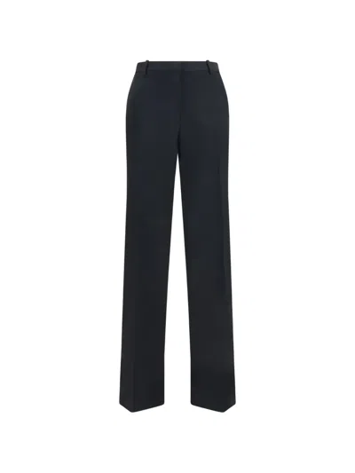 Tom Ford Wide-leg Pleated Merino Wool Trousers In Black
